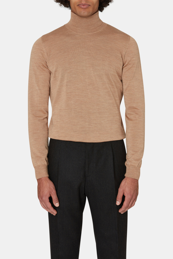 Slim Fit Extra Fine Merino Wool Rollneck