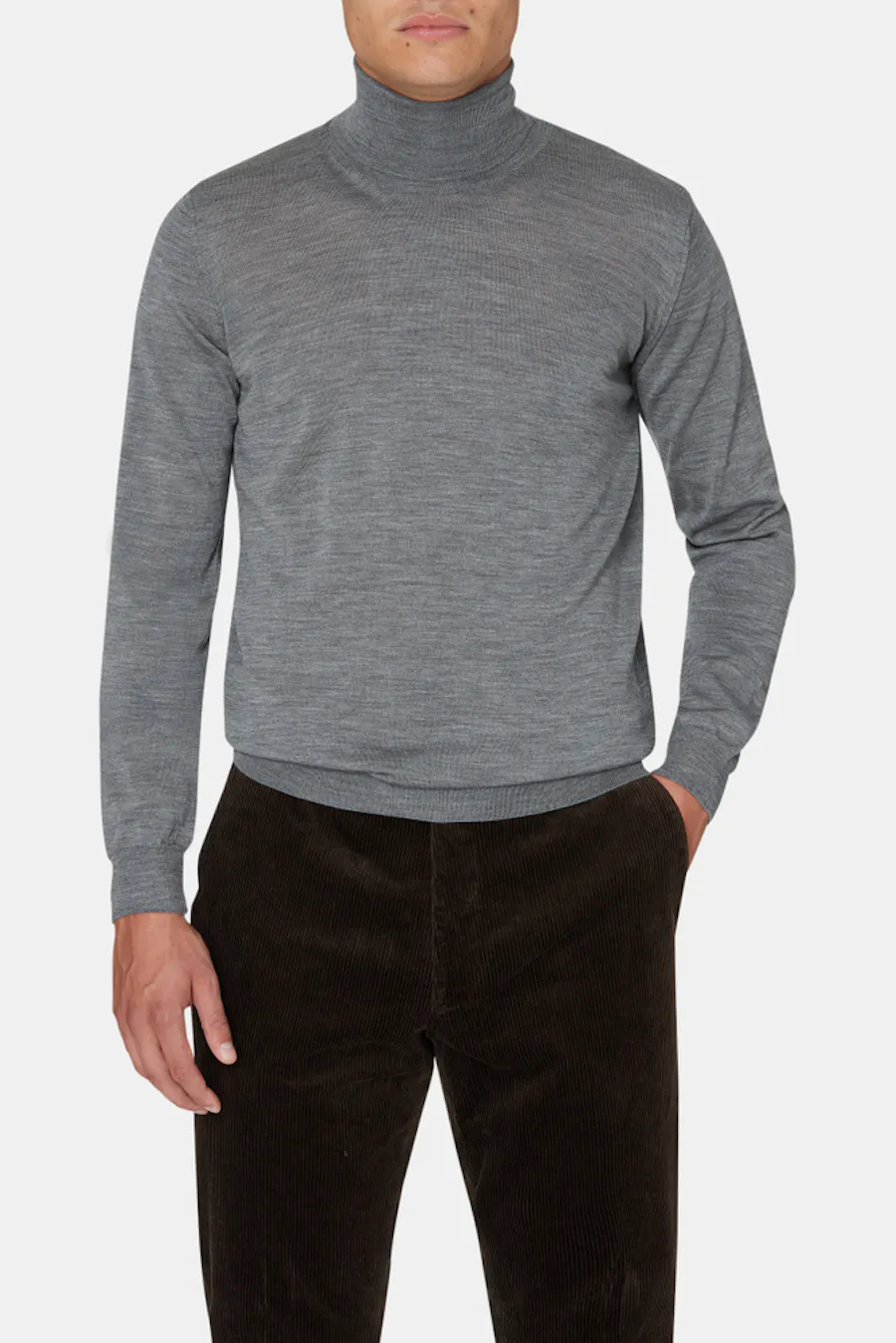 Slim Fit Polotröja Extra Fine Merinoull