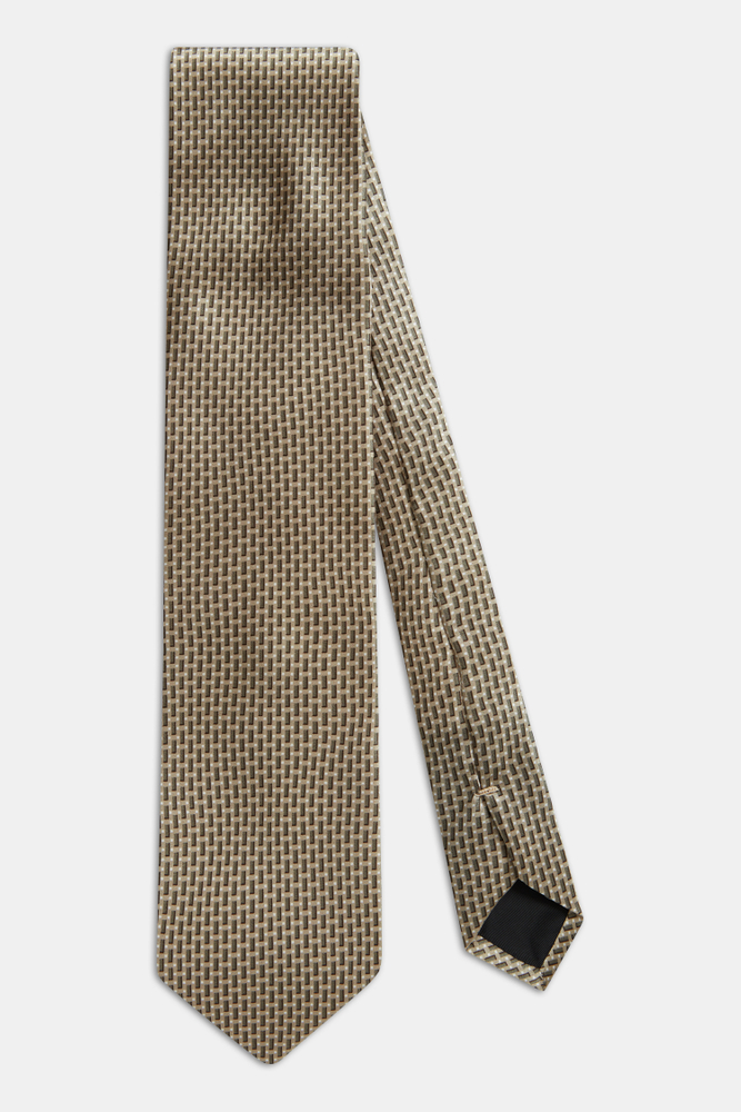 Geometrical Pattern Silk Tie