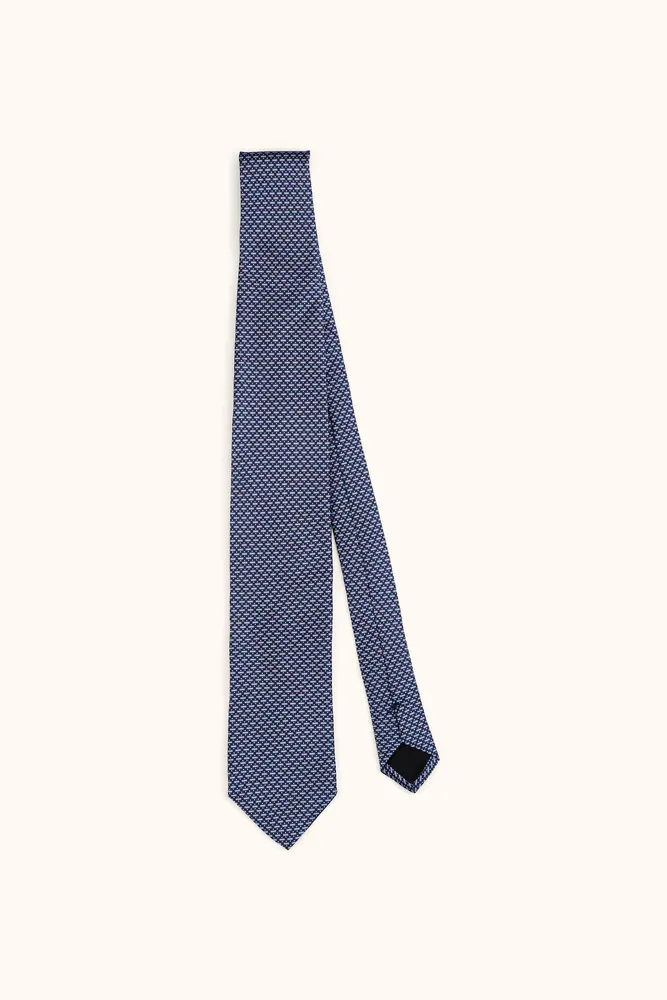 Geometriskt Mönstrad Slips Silk