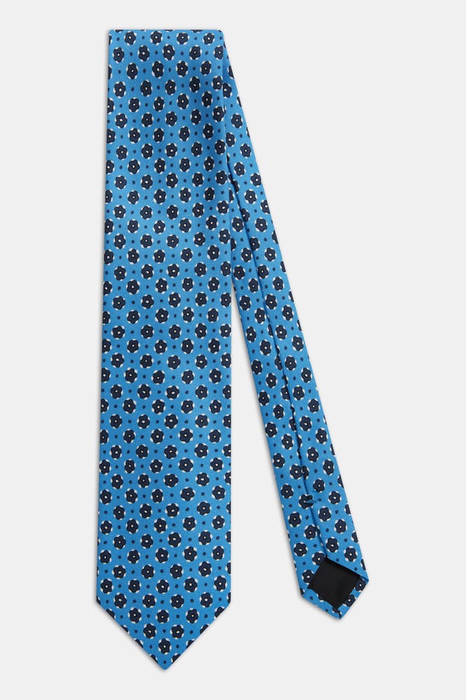 Floral Pattern Silk Tie