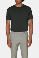 Slim Fit Finstickad T-shirt