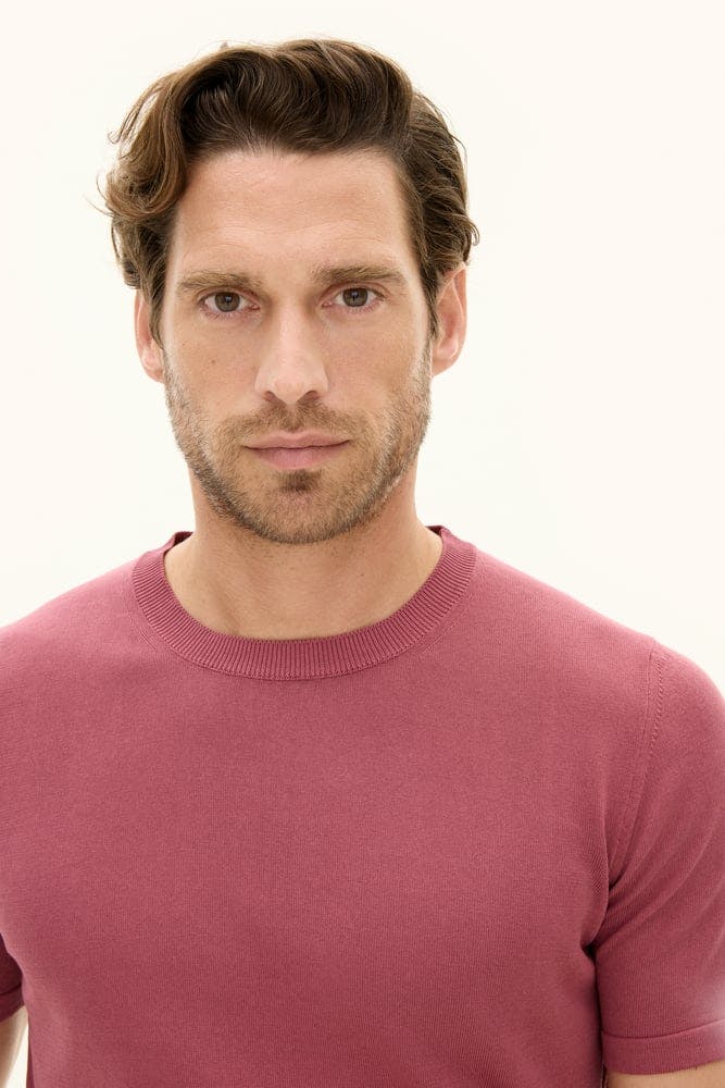 Slim Fit Fine Knitted T-shirt