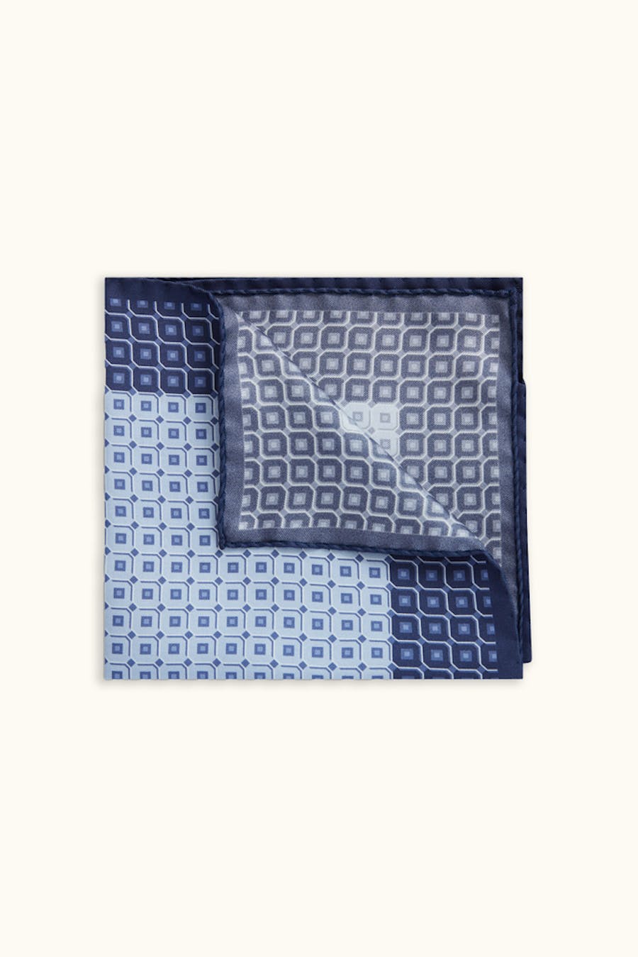 Tile Pattern Silk Handkerchief