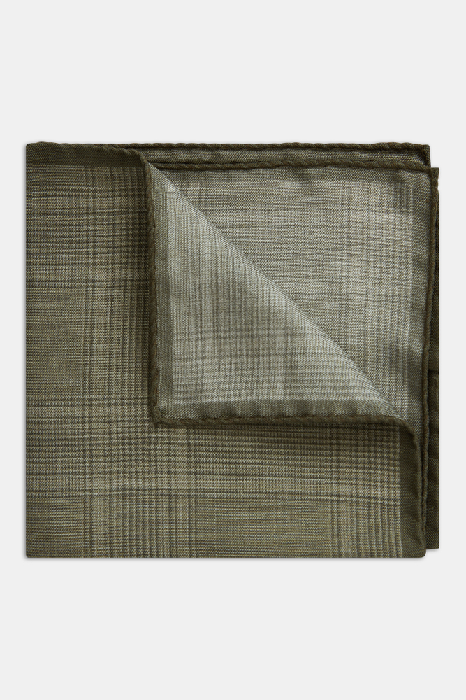 Rutig Bröstnäsduk Silke