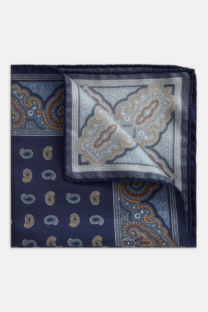 Paisley Pattern Lommetørklæde Silk