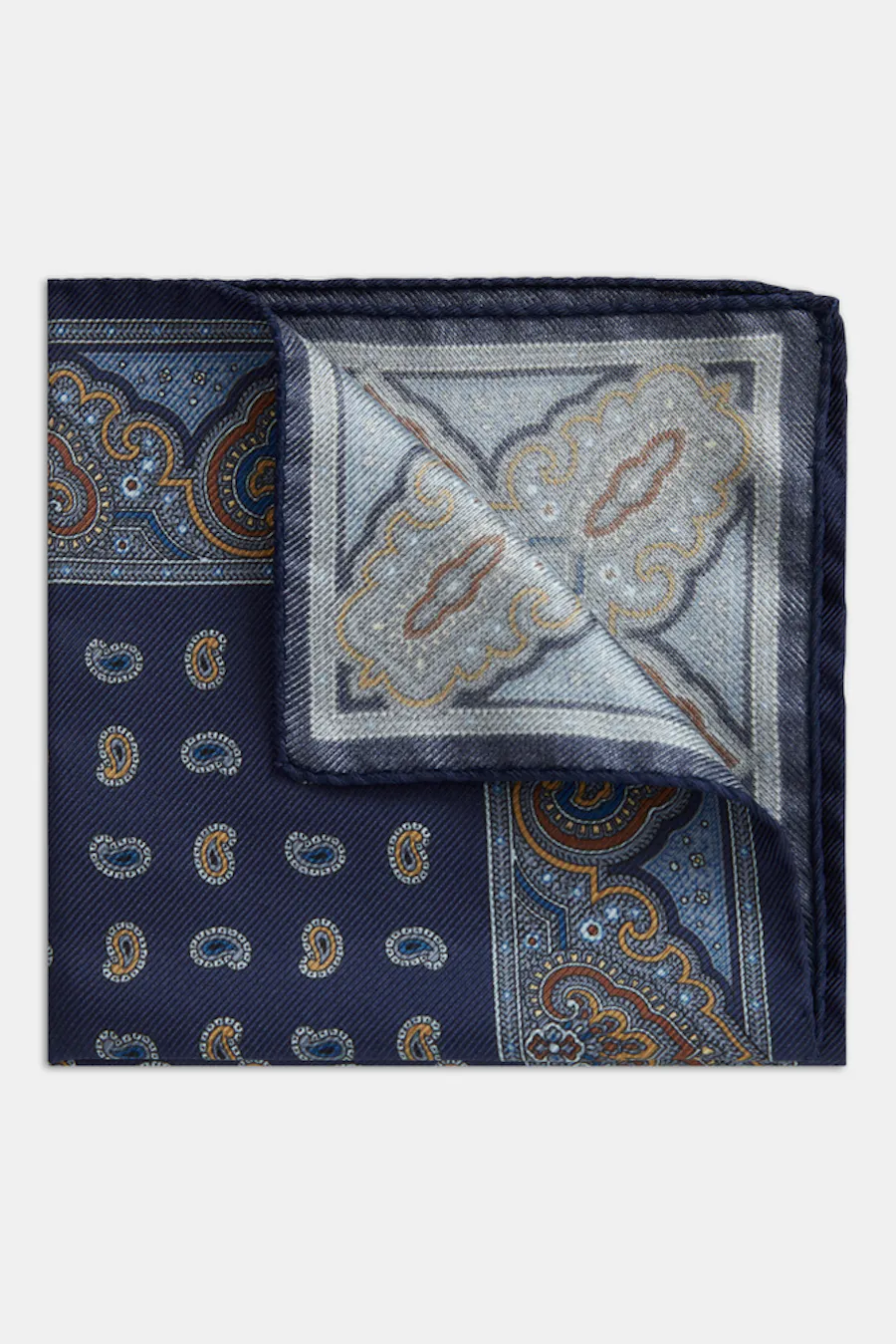 Paisleymönstrad Bröstnäsduk Silke