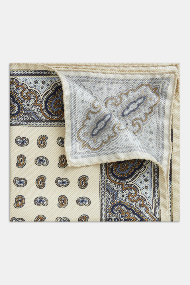 Paisley Pattern Lommetørklæde Silk