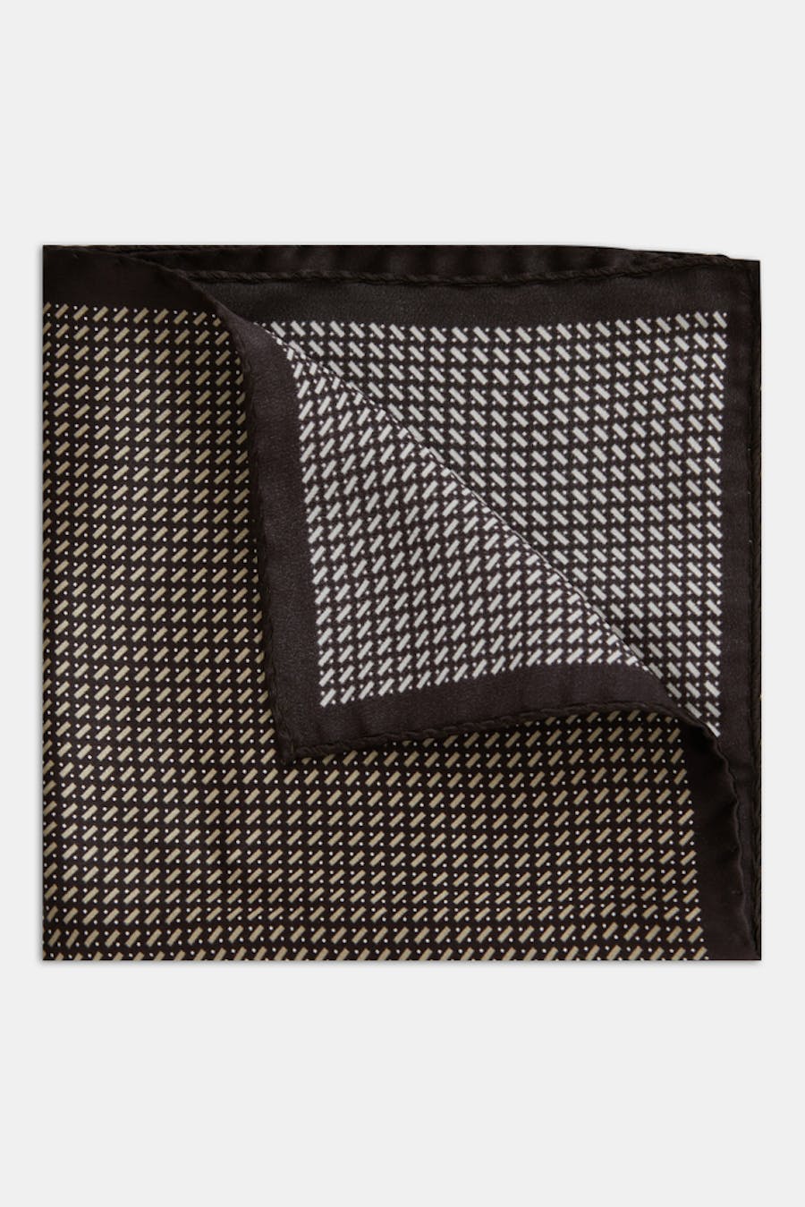 Geometrical Pattern Silk Handkerchief