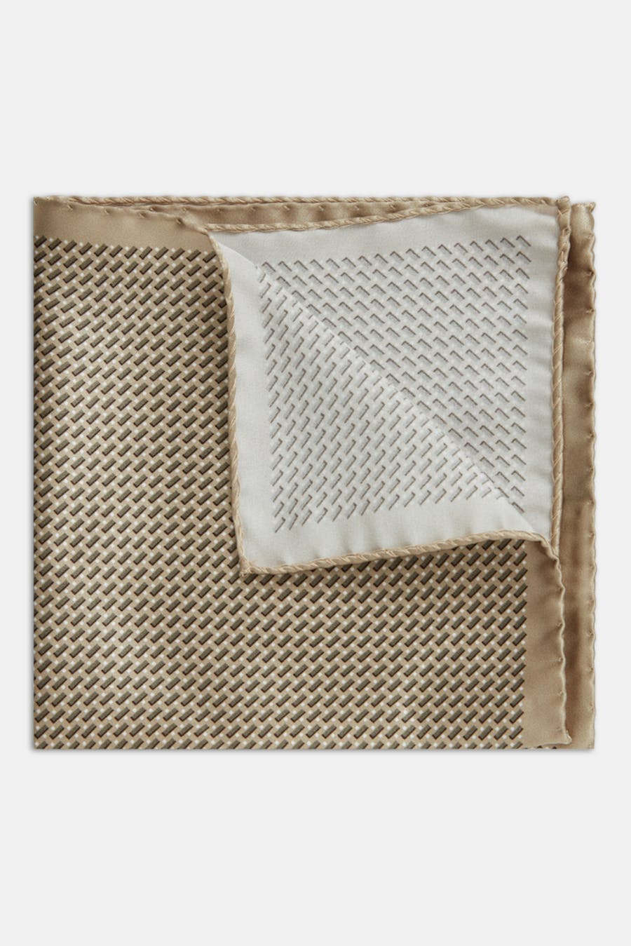 Geometrical Pattern Silk Handkerchief