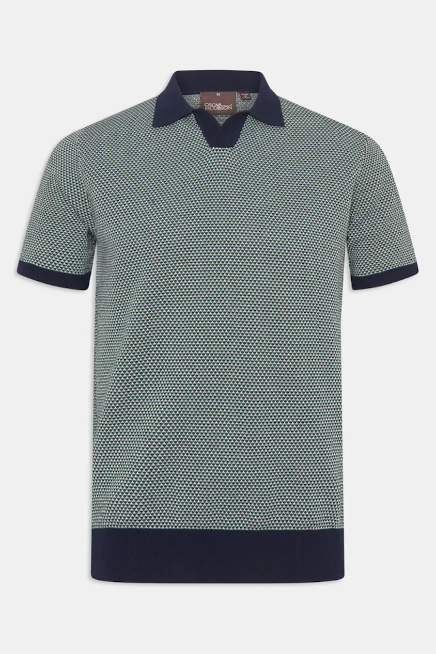 Regular Fit Jacquard Knit Poloshirt