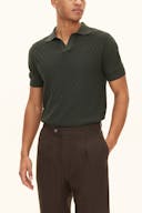 Slim Fit Strukturert Kabelstrikket Polo