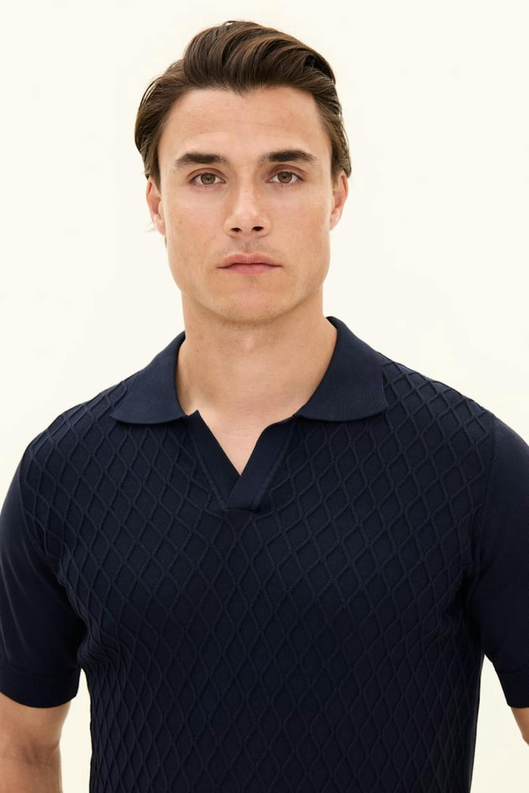 Slim Fit kabelstrikket Piké