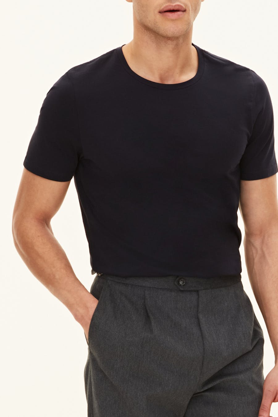 Slim Fit Strekkbar T-skjorte