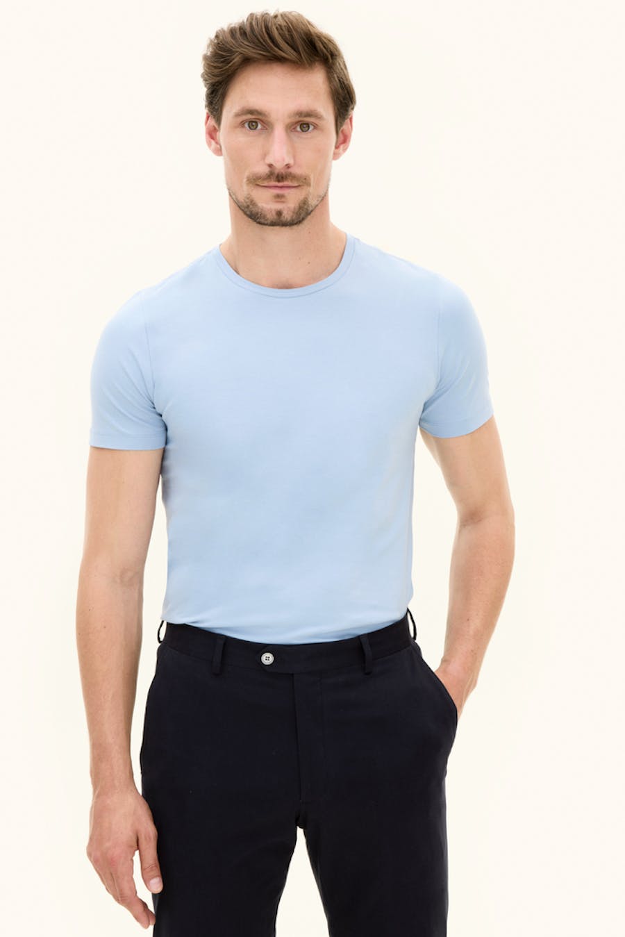 Slim Fit Strekkbar T-skjorte