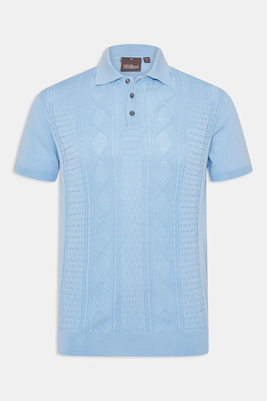 Slim Fit Strukturert Strikket Polo