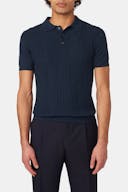 Slim Fit Strukturert Strikket Polo