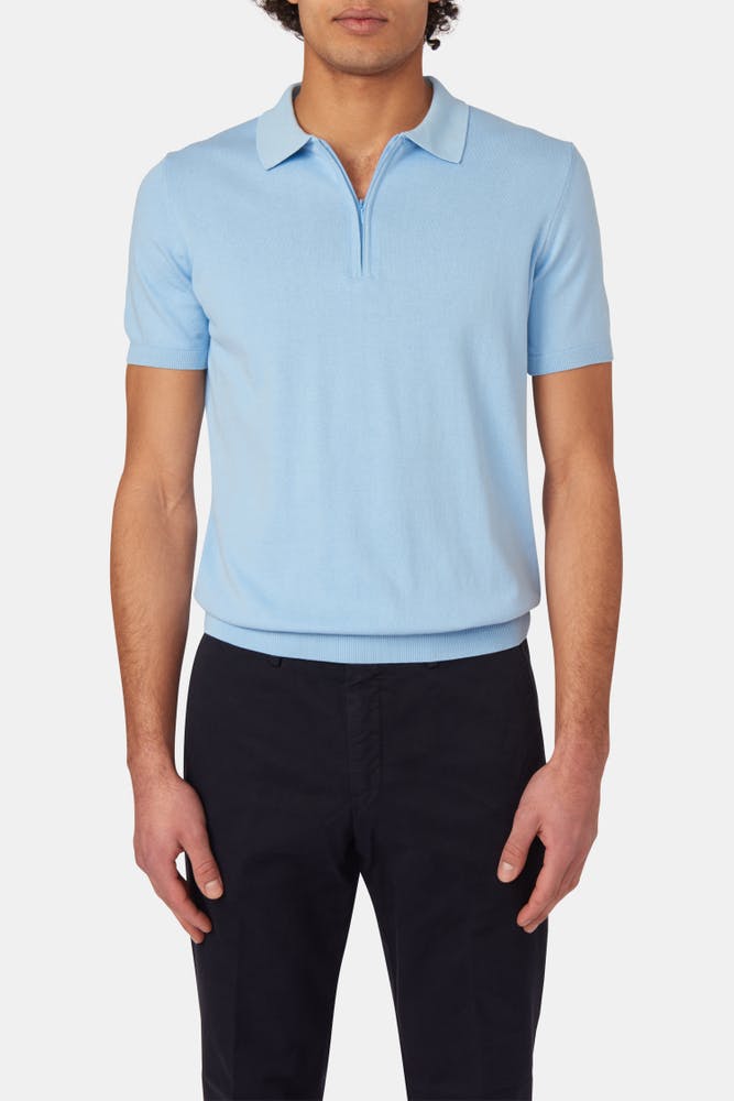 Slim Fit Finstrikket Piké