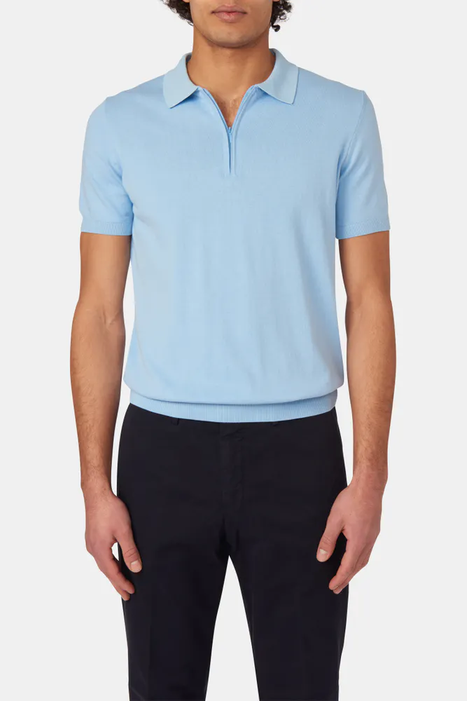 Slim Fit Fine Knitted Poloshirt