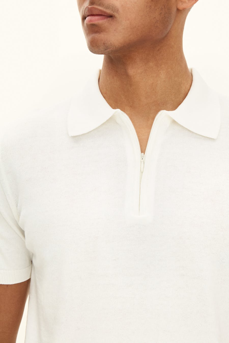 Slim Fit Finstrikket Piké