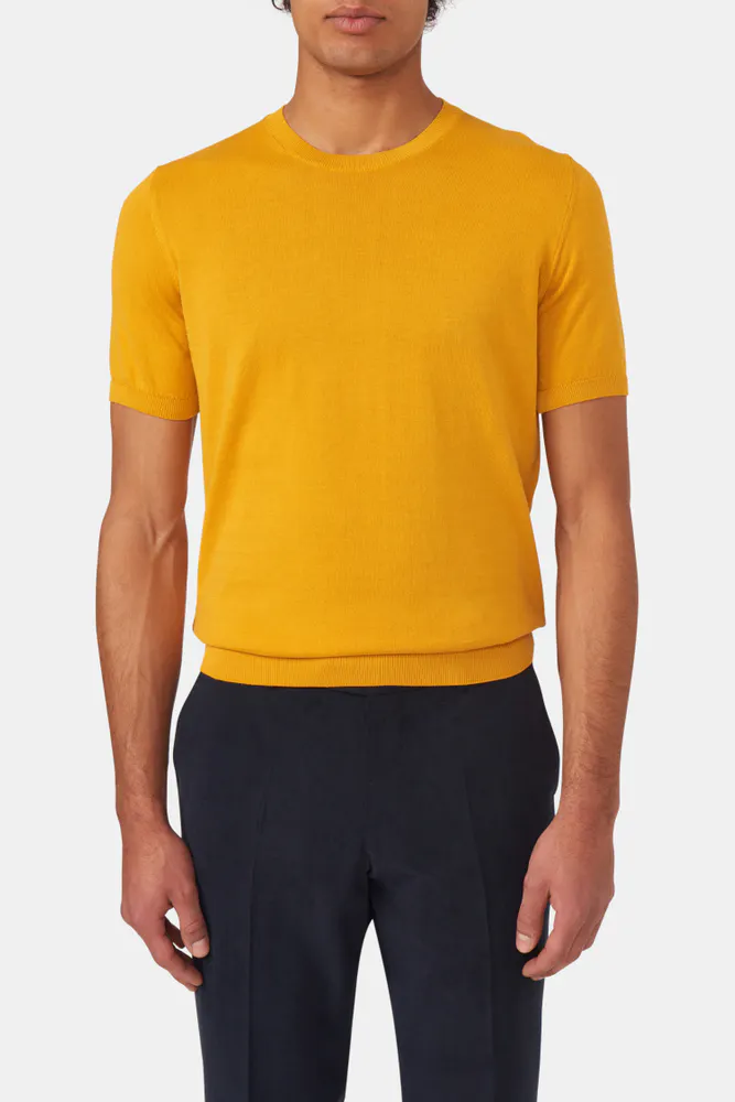 Slim Fit Fine Knitted T-shirt