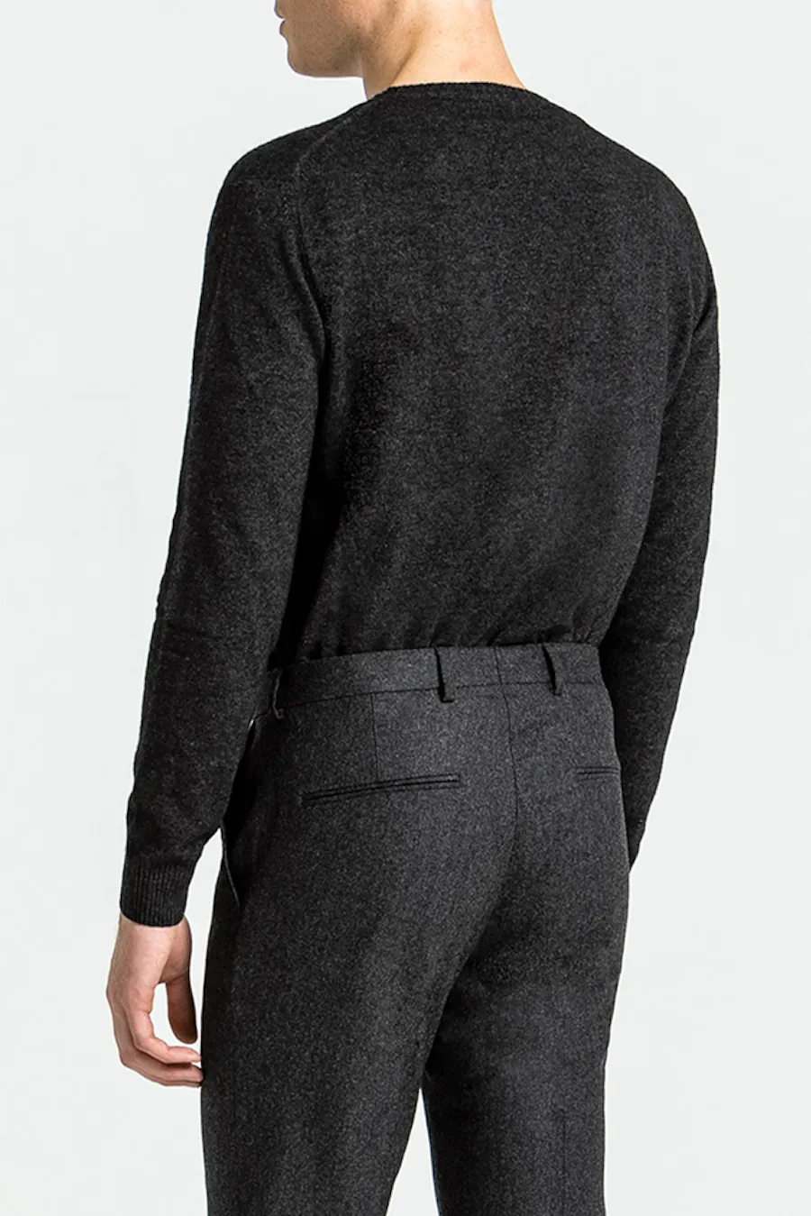 Regular Fit Roundneck Soft Wool Cashmere Sweater