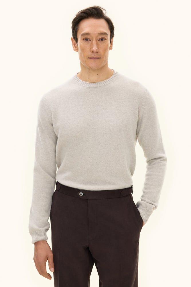 Regular Fit Roundneck Soft Wool Cashmere Sweater