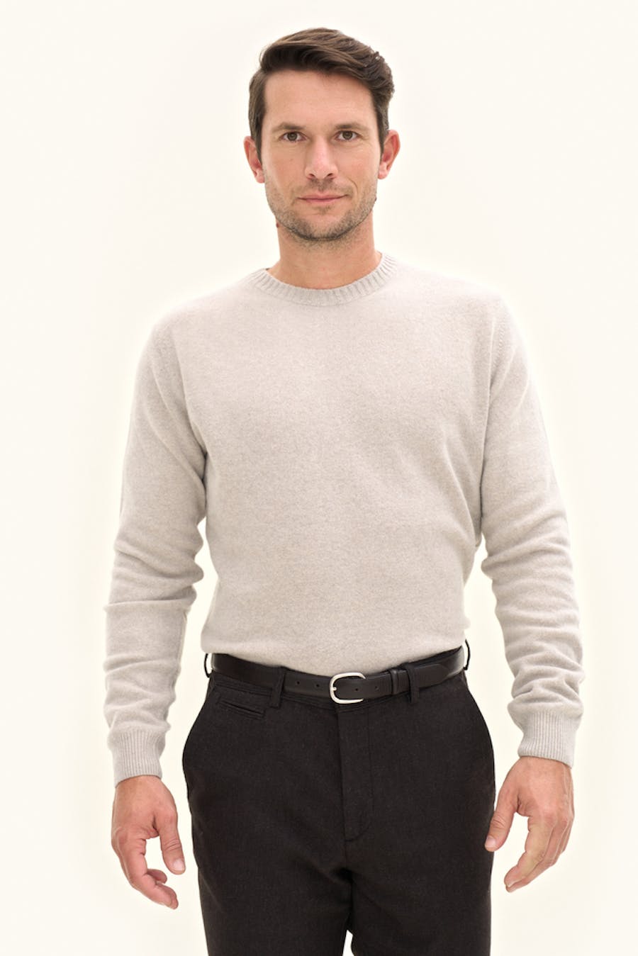 Regular Fit Roundneck Soft Wool Cashmere Sweater