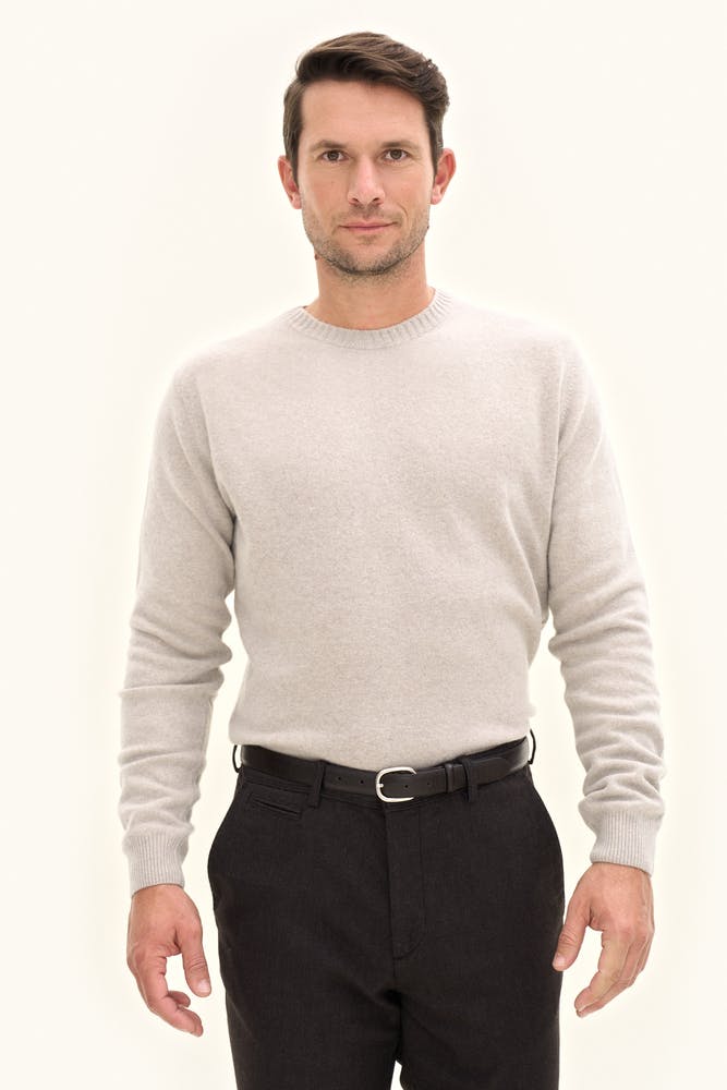 Regular Fit Roundneck Soft Wool Cashmere Sweater
