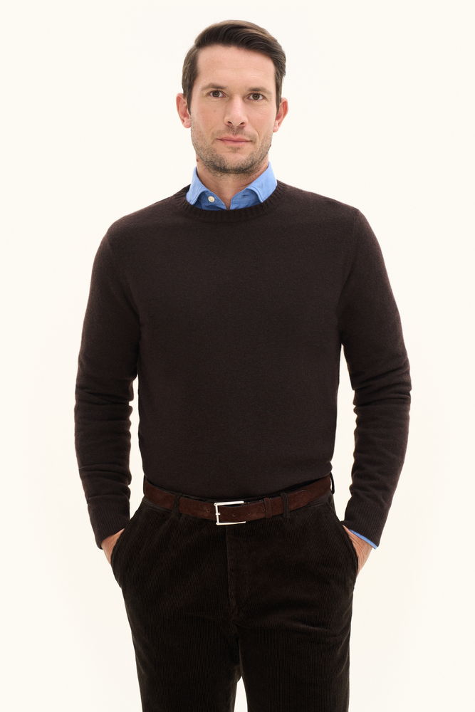 Regular Fit Roundneck Soft Wool Cashmere Sweater