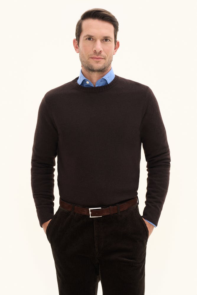Regular Fit Roundneck Soft Wool Cashmere Sweater