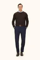 Regular Fit Roundneck Soft Wool Cashmere Sweater