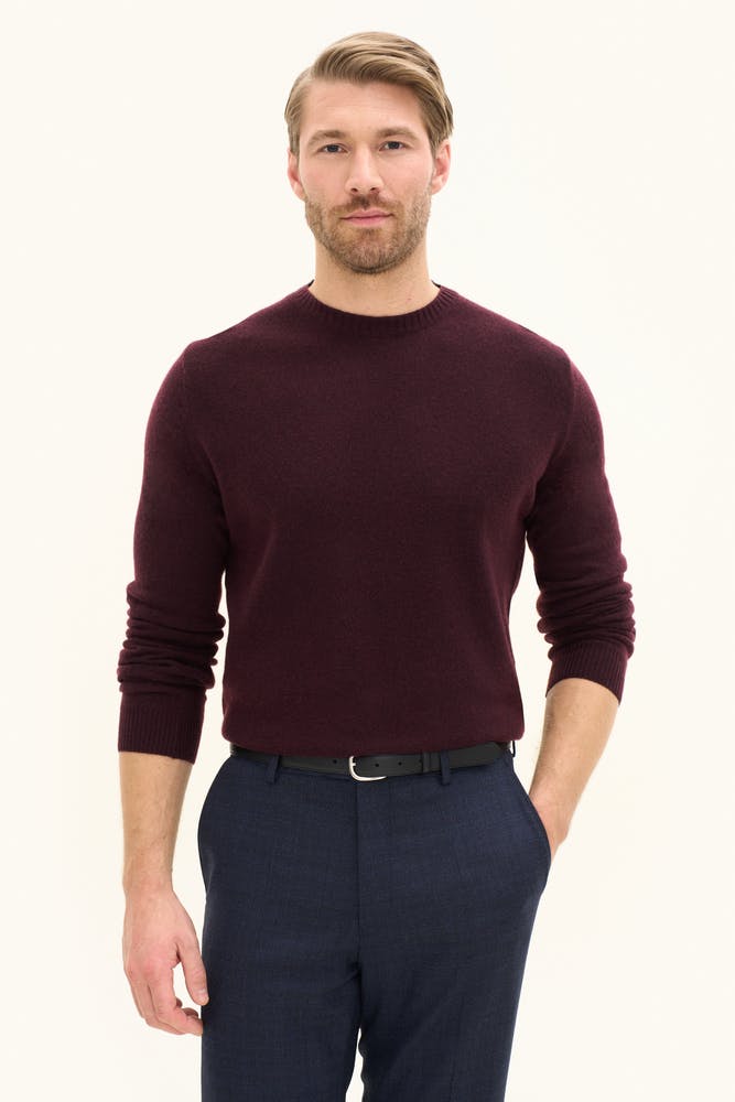 Regular Fit Rundhalsad Tröja Ull-Kashmir