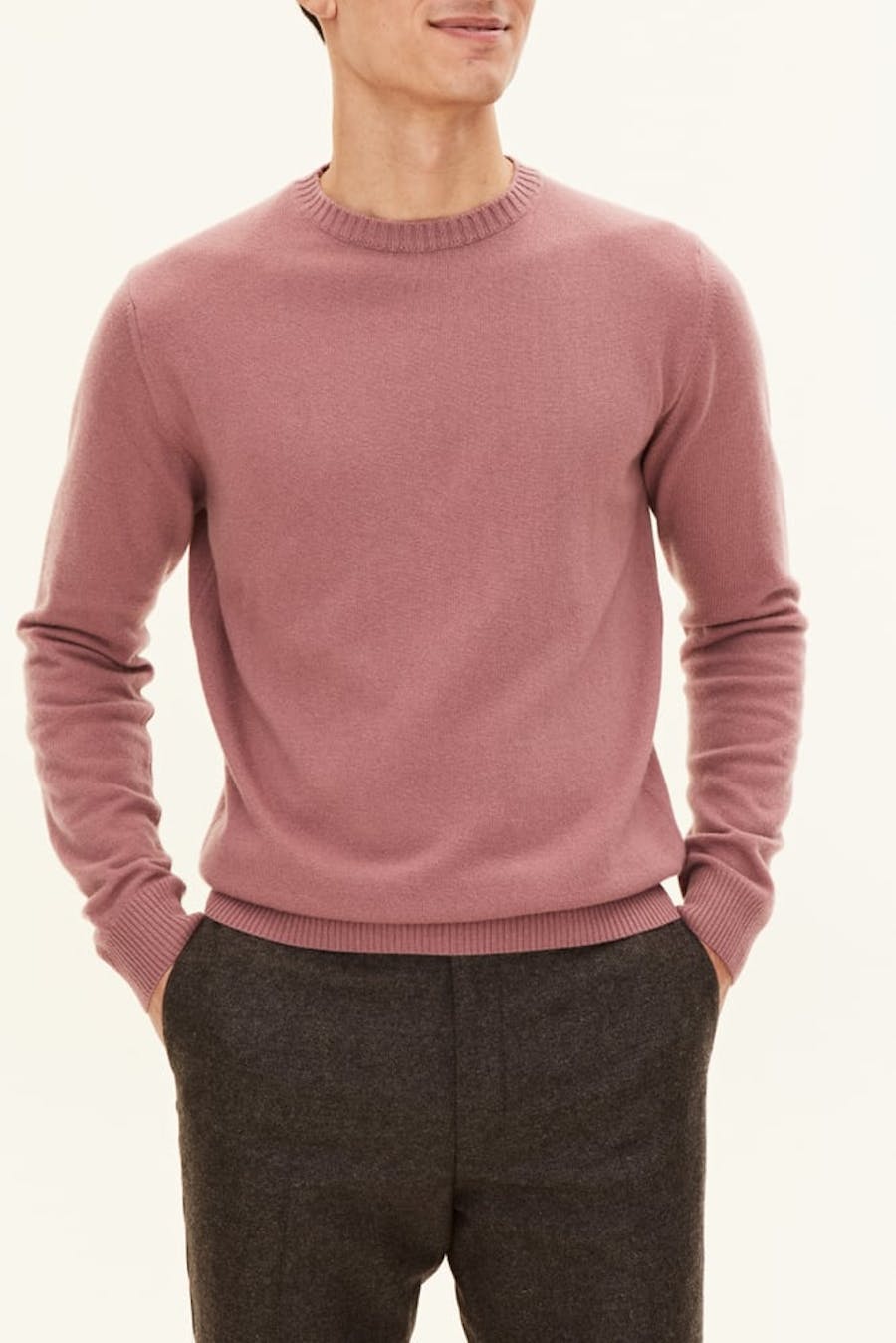 Regular Fit Rundhalsad Tröja Ull-Kashmir