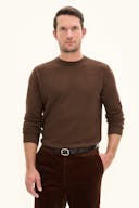 Regular Fit Rundhalset Ull-Kashmigenser