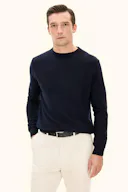 Regular Fit Rundhalsad Tröja Ull-Kashmir