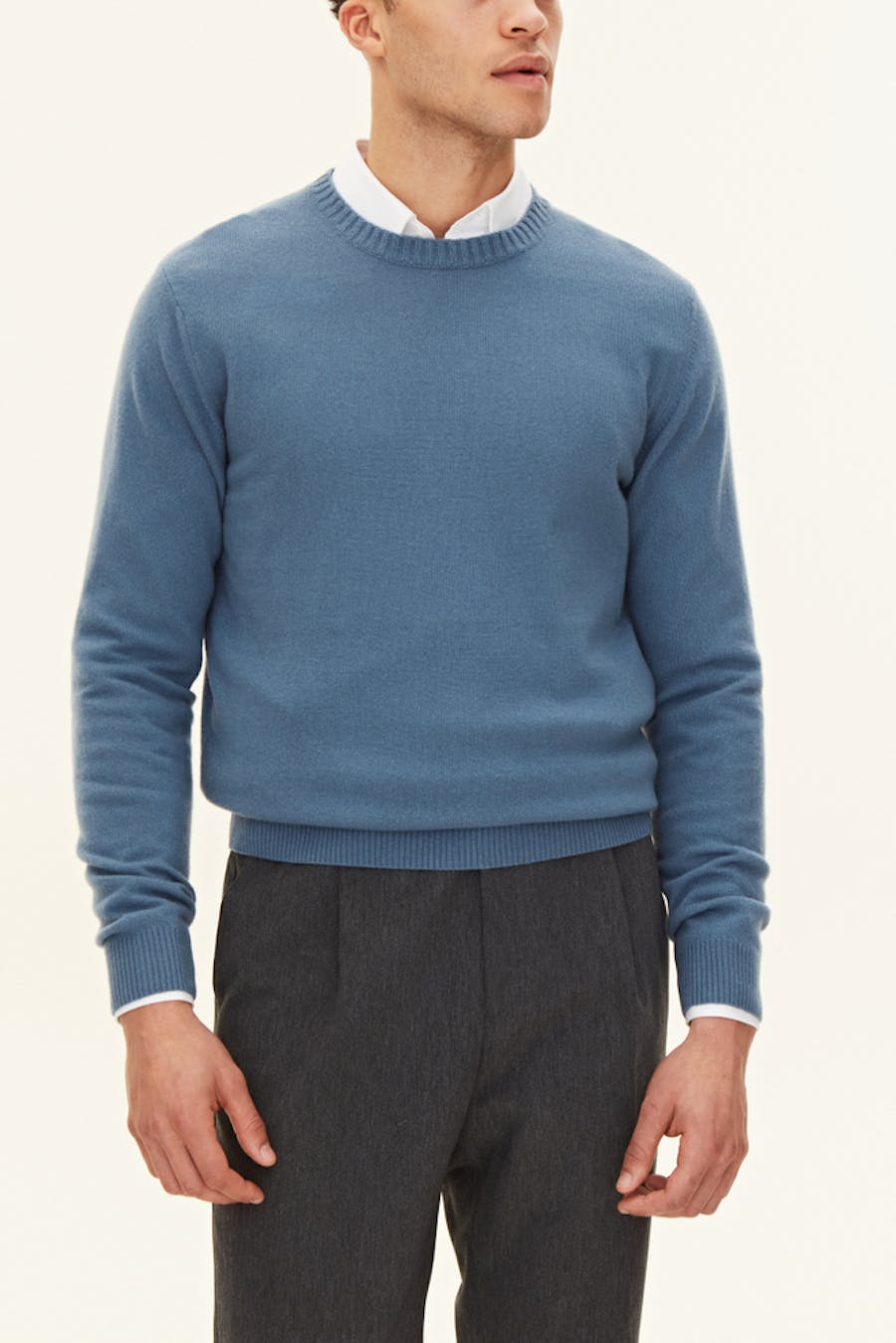 Regular Fit Rundhalsad Tröja Ull-Kashmir