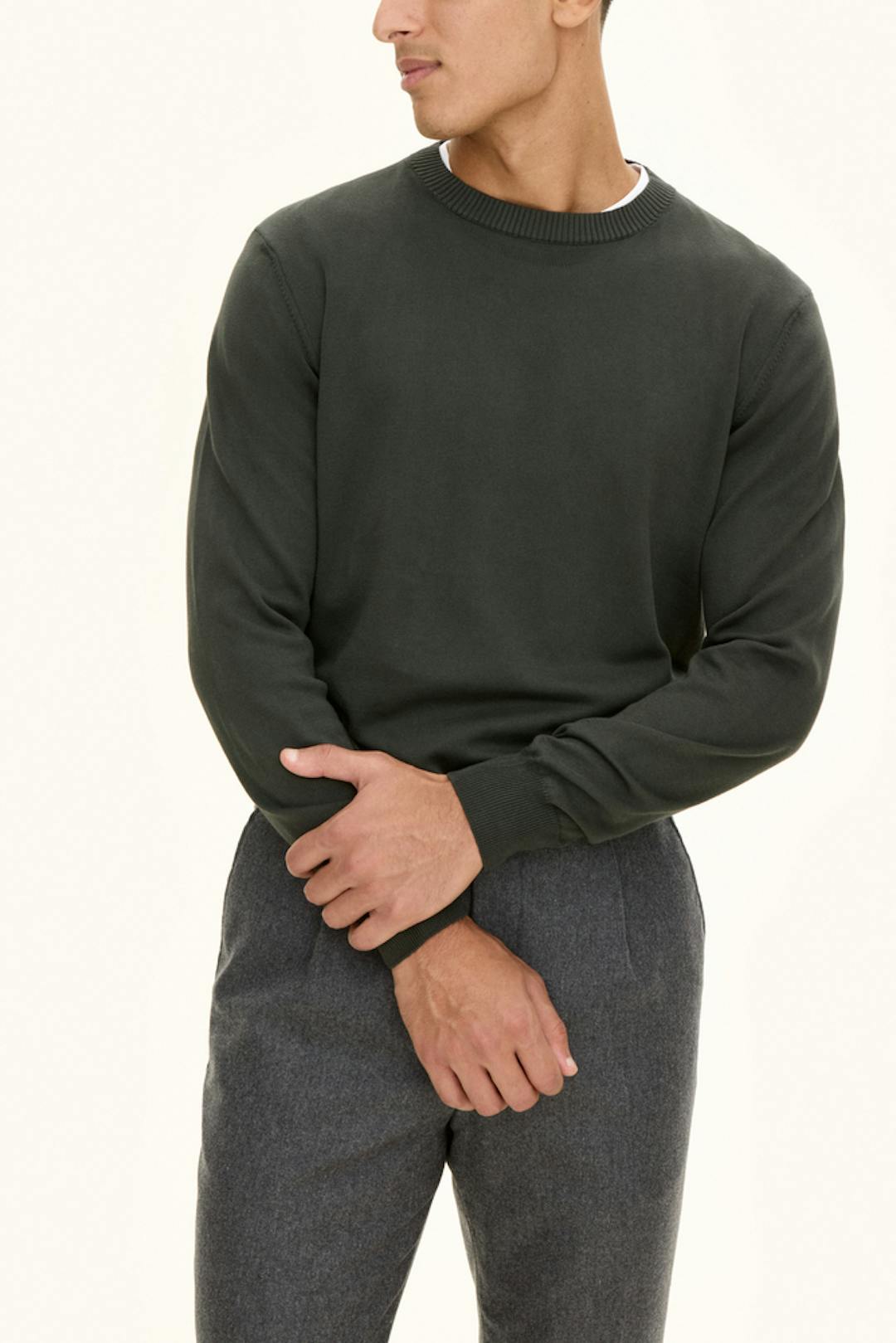 Regular Fit Rundhalset Genser