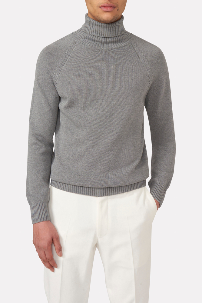Regular Fit Melange Rollneck