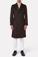 Slim Fit Double Breasted Brushed Camelhair Coat