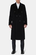 Regular Fit Double Breasted Brushed Wool Peacoat