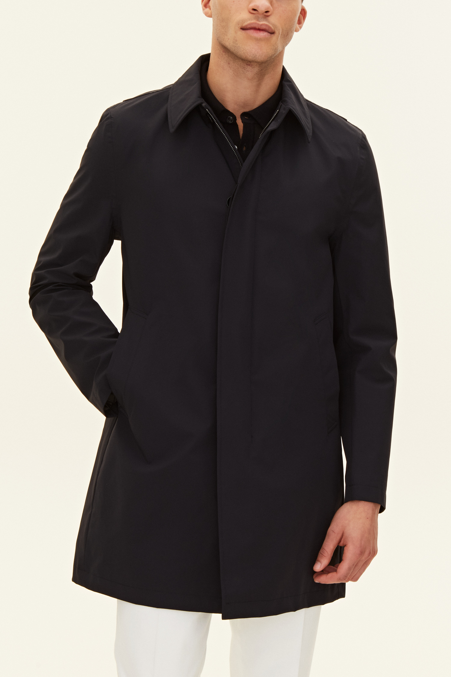 Car Coat Evening Blue