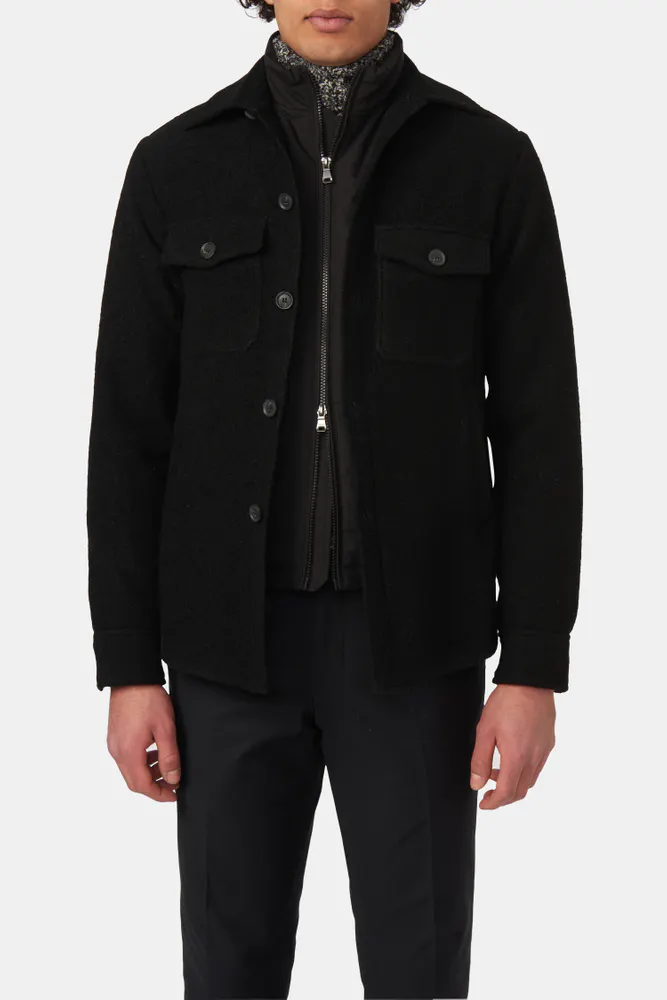 Regular Fit Overshirt Bouclé Wool