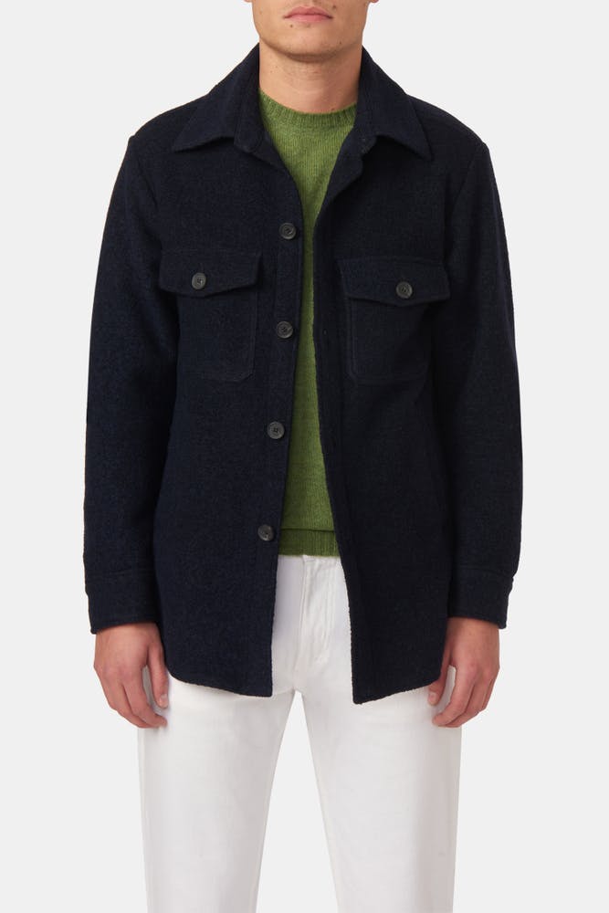 Regular Fit Brushed Twill Shirt Jacket