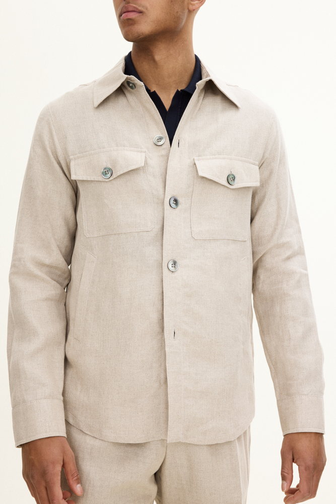 Regular Fit Overshirt Linne