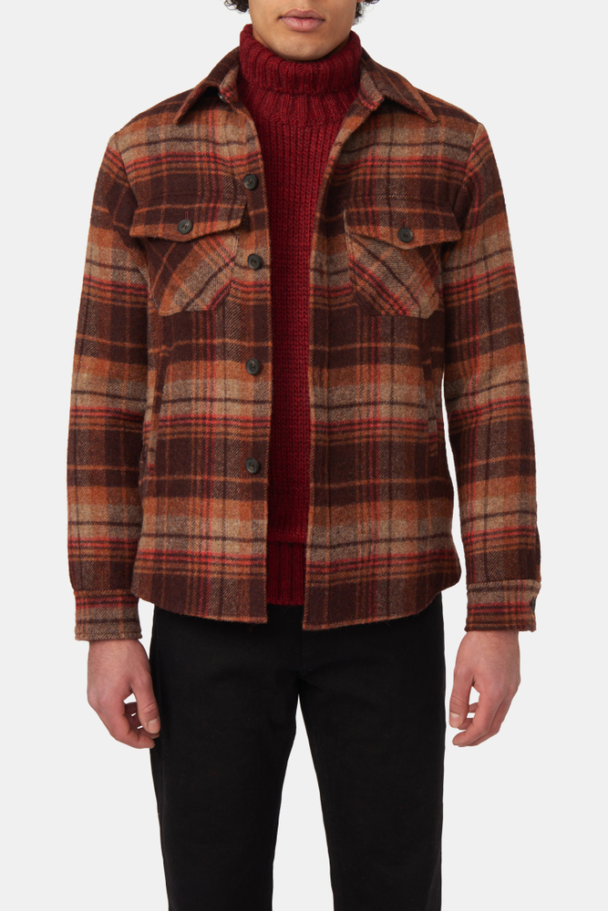 Regular Fit Overshirt Borstad Ull