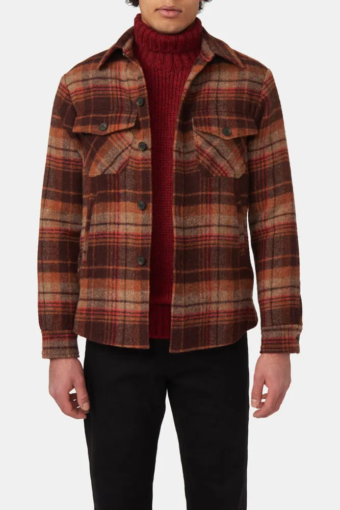 Regular Fit Brushed Wool Overshirt