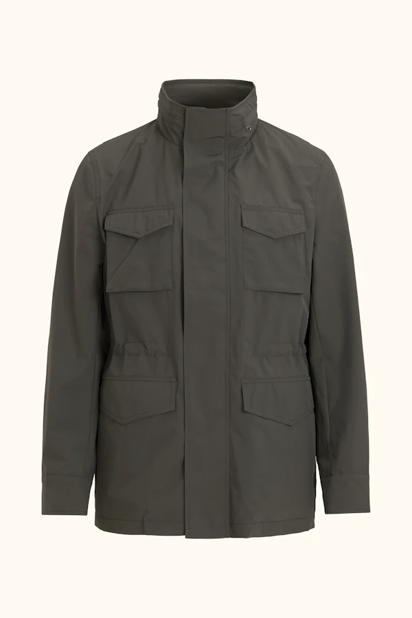 M-65 Nylon Shell Field Jacket - Green | Oscar Jacobson