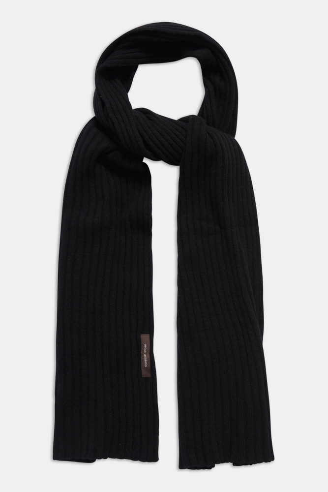 Knitted Brushed Cashmere Scarf
