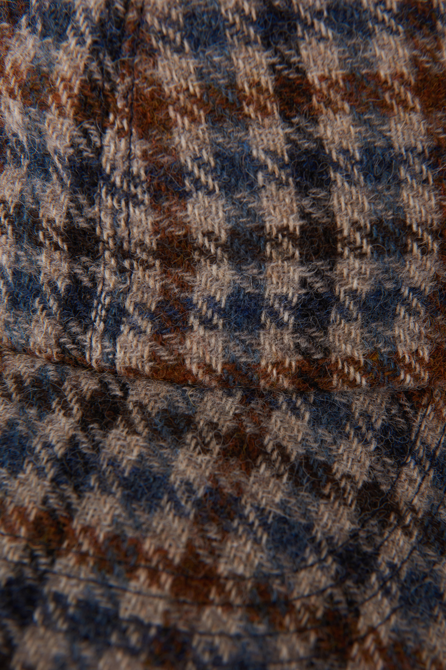 Baseball Tweed Cap - Dark blue | Oscar Jacobson